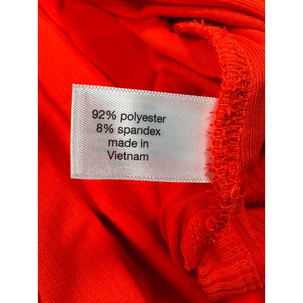 Lane Bryant Orange Ribbed Longline Cardigan Open Front Duster Pockets 22/24 Plus - Picture 6 of 12
